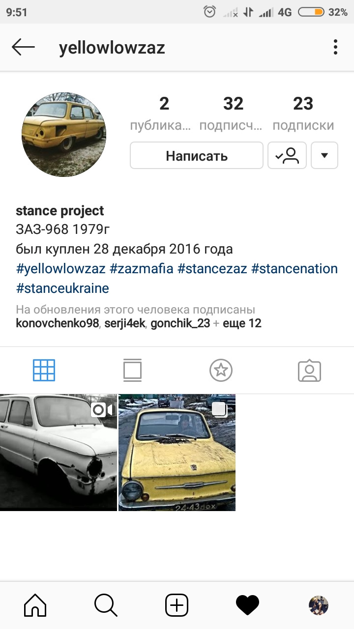 Instagram блог для проекту 1
