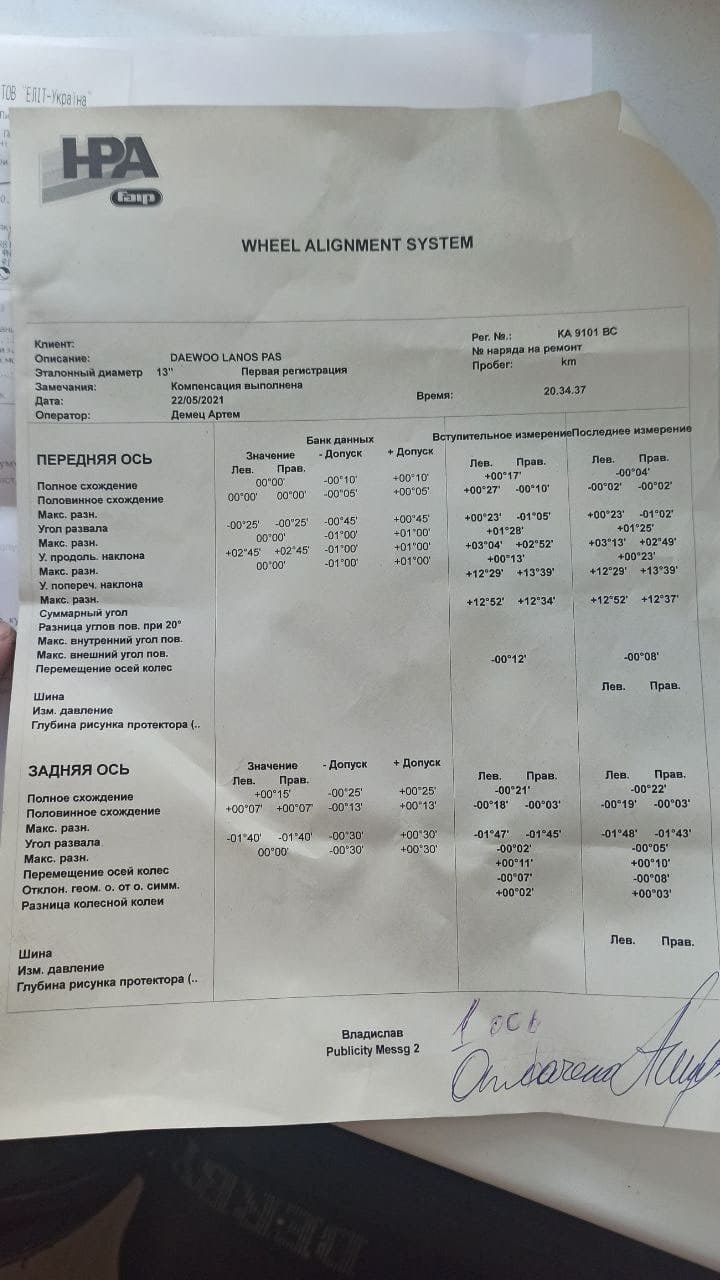 Заміна колодок, заміна вакуумної трубки, чищення датчика холостого ходу, ремонт шини 5