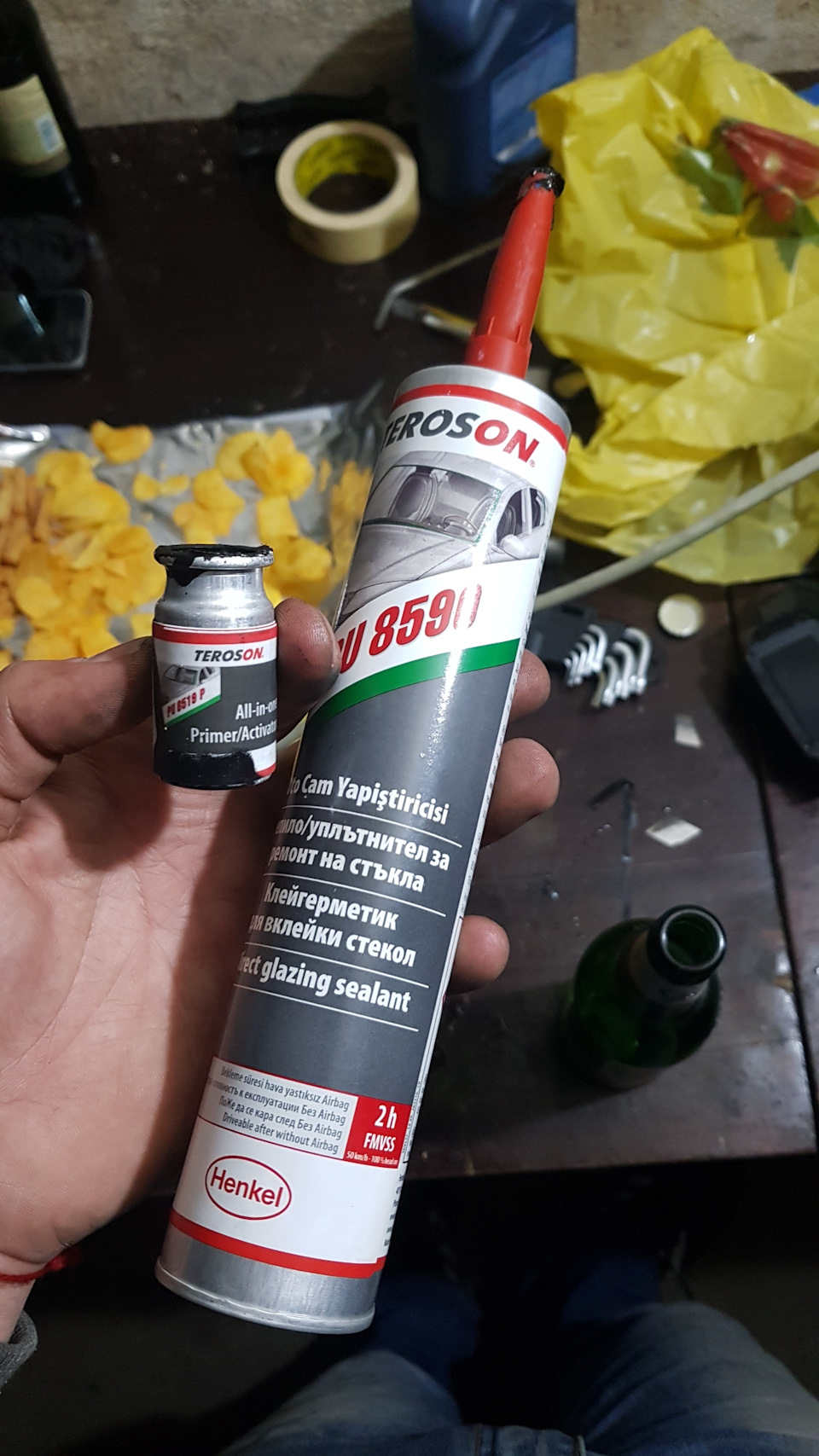 Переклеювання заднього скла Ланос 3