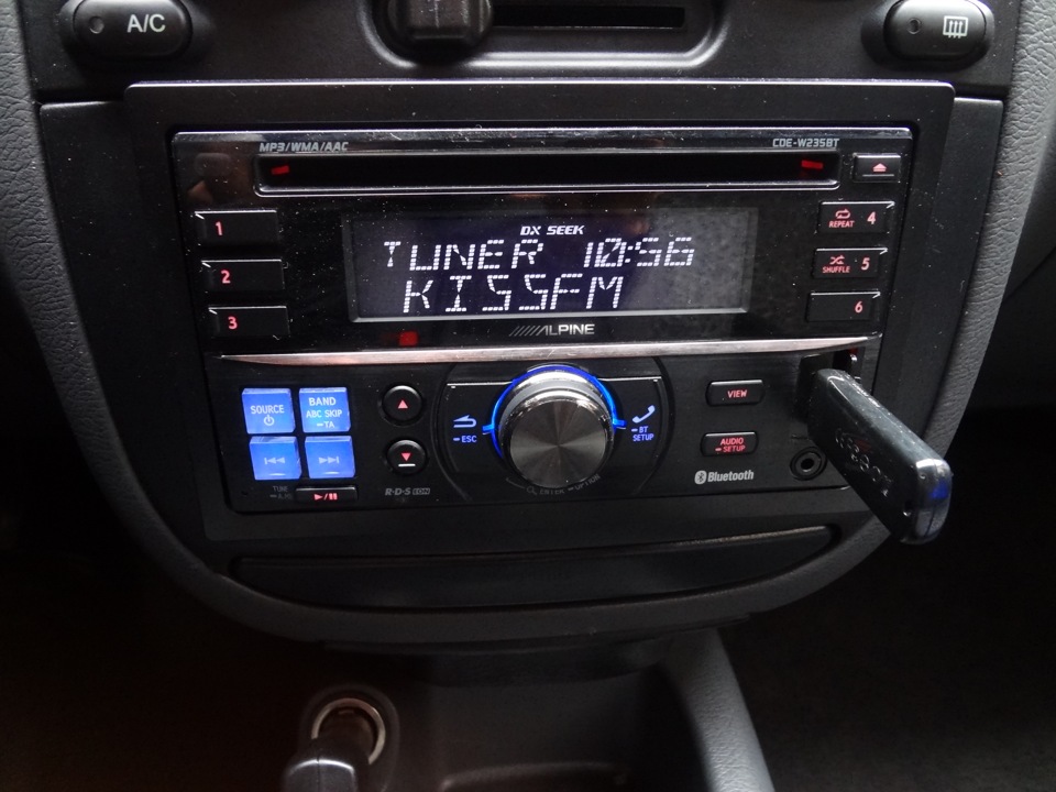 ГУ СD-ресивер Alpine CDE-W235BT 3