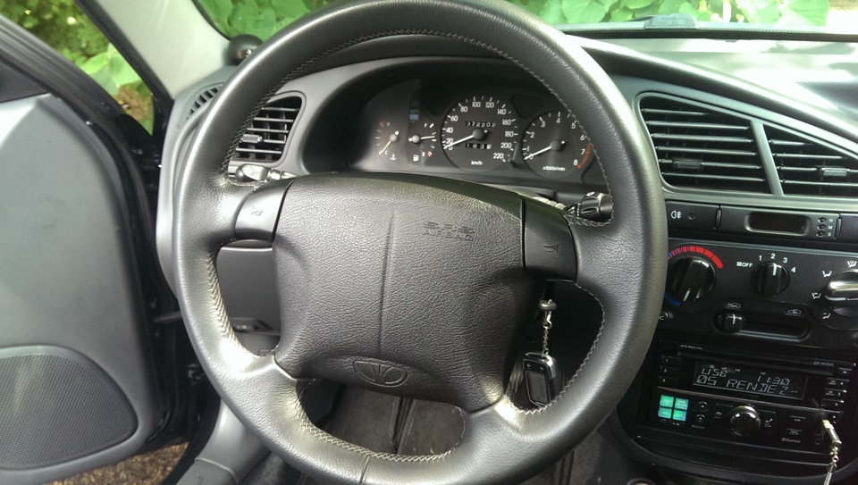 Руль від Daewoo Leganza (встановлений) 2