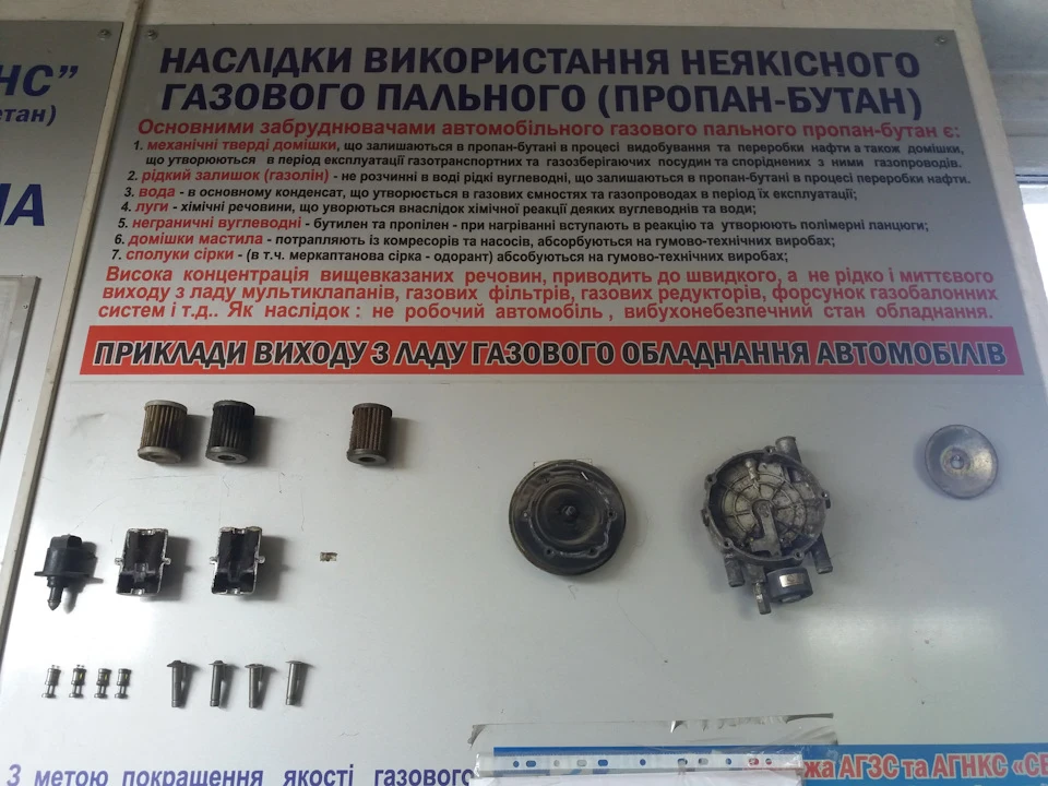 Заміна газових фільтрів