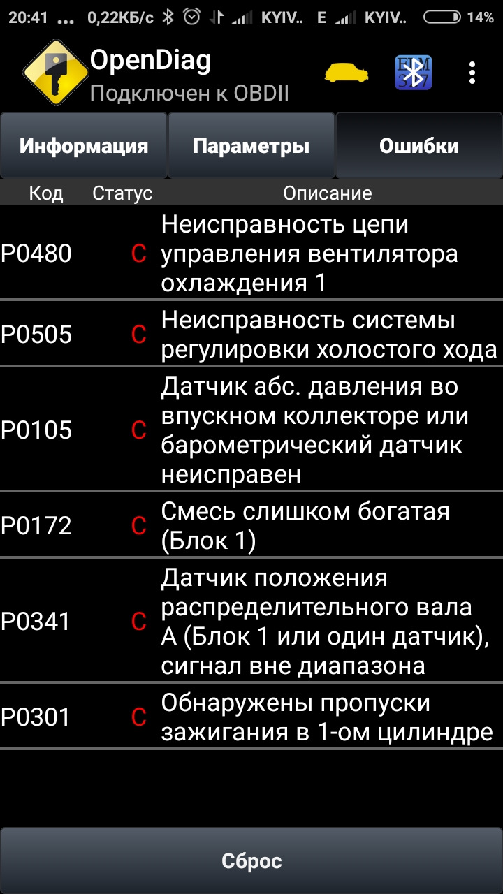 Допомога з роботи з програмою OpenDiag ч 2. 2