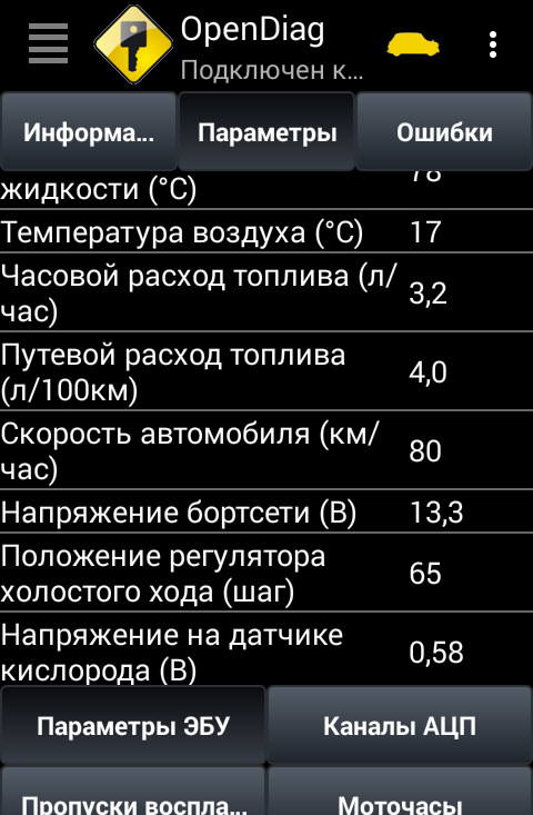 Open Diag мобільна діагностика в автомобілі. 2