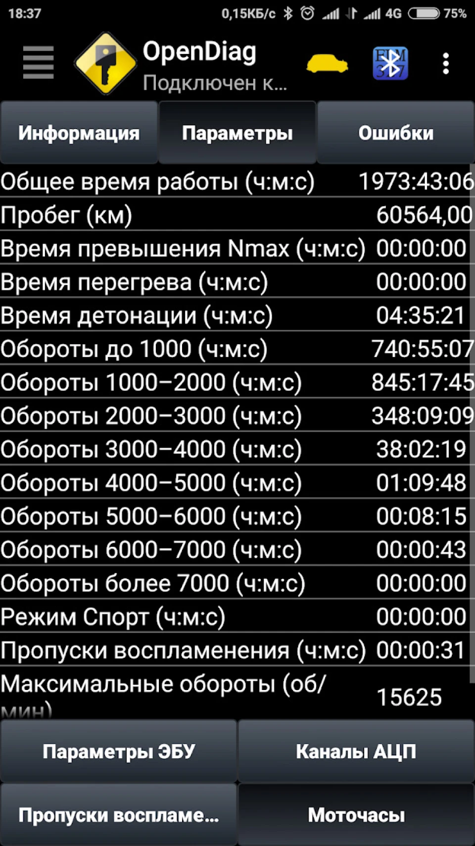 Робота з ELM-327 у діагностичній програмі OpenDiag