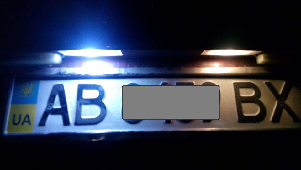 Льод підсвічування номерів 4