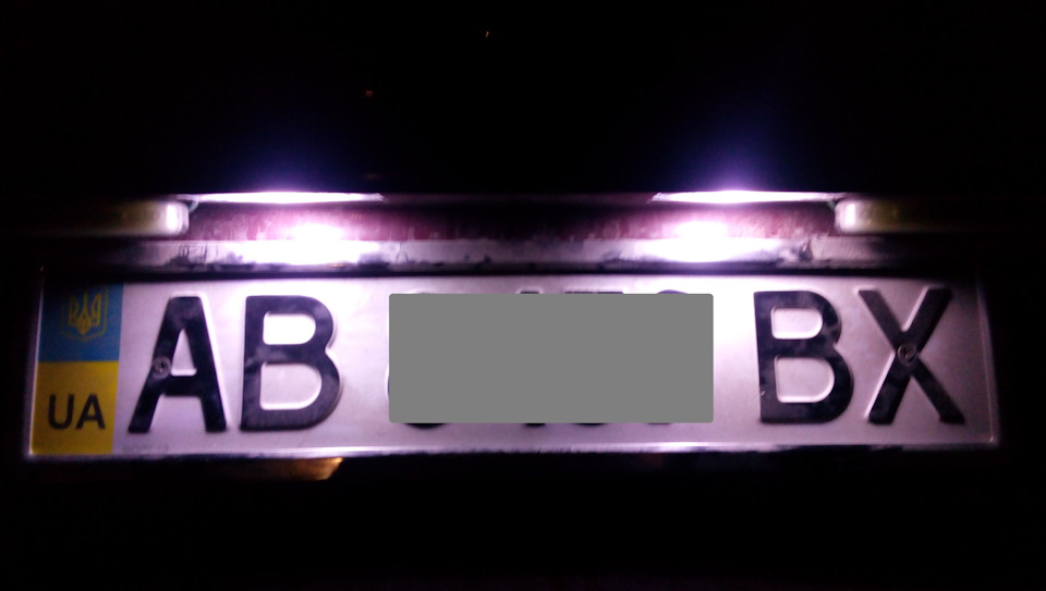 Льод підсвічування номерів 2