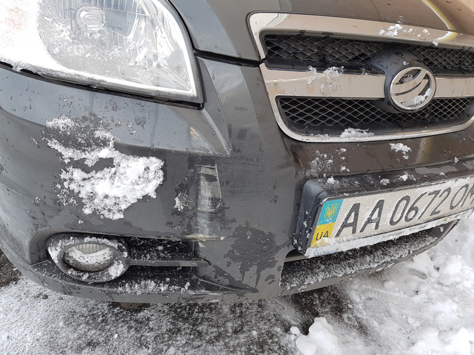 Бампер знову постраждав :( 1